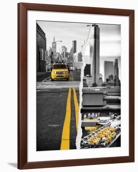 Dual Torn Posters Series - New York City-Philippe Hugonnard-Framed Photographic Print