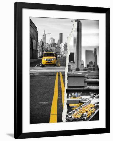 Dual Torn Posters Series - New York City-Philippe Hugonnard-Framed Photographic Print