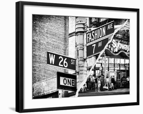 Dual Torn Posters Series - New York City-Philippe Hugonnard-Framed Photographic Print