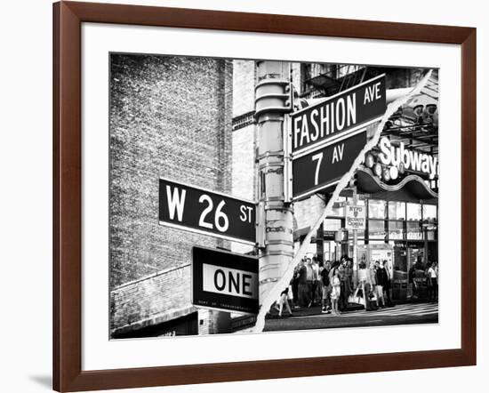 Dual Torn Posters Series - New York City-Philippe Hugonnard-Framed Photographic Print