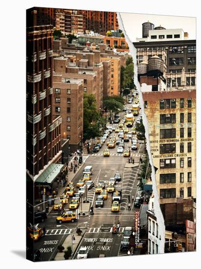 Dual Torn Posters Series - New York City-Philippe Hugonnard-Stretched Canvas