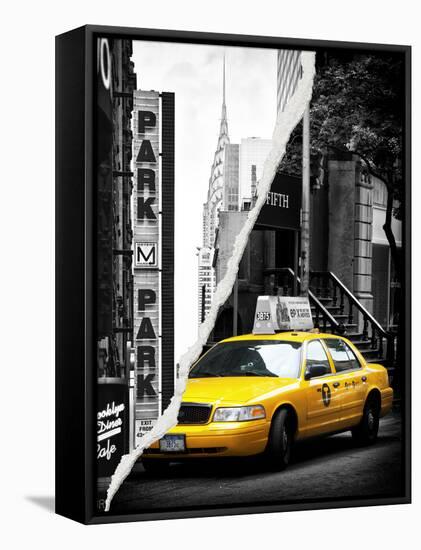 Dual Torn Posters Series - New York City-Philippe Hugonnard-Framed Stretched Canvas