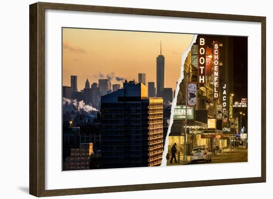 Dual Torn Posters Series - New York City-Philippe Hugonnard-Framed Photographic Print