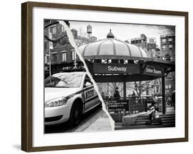 Dual Torn Posters Series - New York City-Philippe Hugonnard-Framed Photographic Print