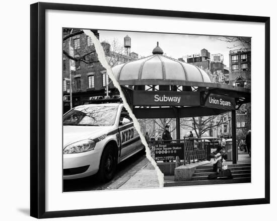 Dual Torn Posters Series - New York City-Philippe Hugonnard-Framed Photographic Print