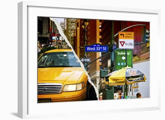 Dual Torn Posters Series - New York City-Philippe Hugonnard-Framed Photographic Print