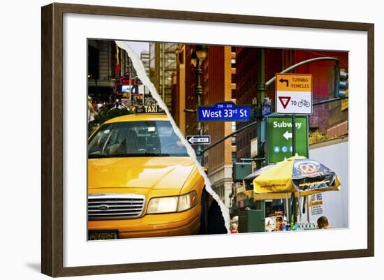 Dual Torn Posters Series - New York City-Philippe Hugonnard-Framed Photographic Print