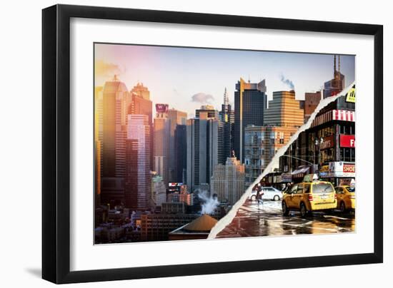 Dual Torn Posters Series - New York City-Philippe Hugonnard-Framed Photographic Print