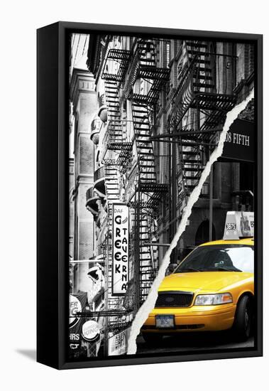 Dual Torn Posters Series - New York City-Philippe Hugonnard-Framed Stretched Canvas