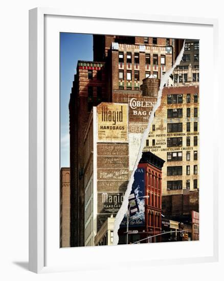 Dual Torn Posters Series - New York City-Philippe Hugonnard-Framed Photographic Print