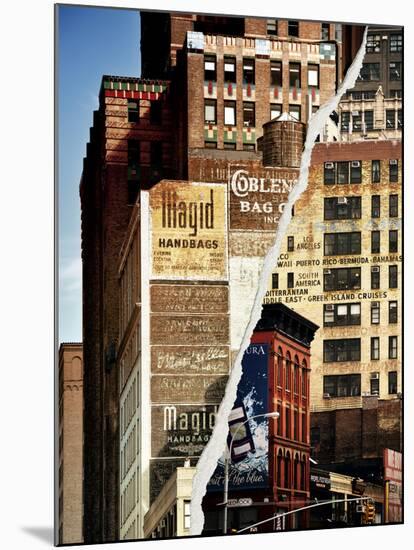 Dual Torn Posters Series - New York City-Philippe Hugonnard-Mounted Photographic Print