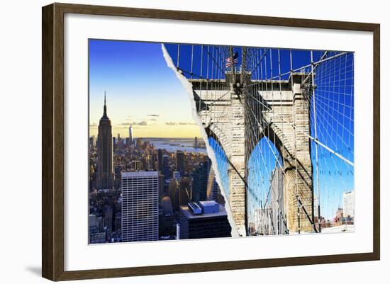 Dual Torn Posters Series - New York City-Philippe Hugonnard-Framed Photographic Print