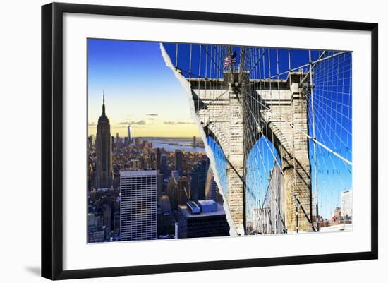 Dual Torn Posters Series - New York City-Philippe Hugonnard-Framed Photographic Print