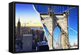 Dual Torn Posters Series - New York City-Philippe Hugonnard-Framed Stretched Canvas