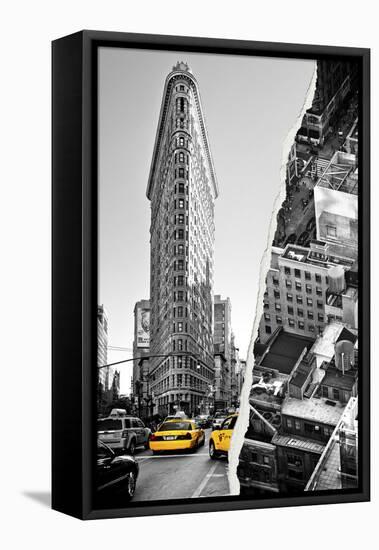 Dual Torn Posters Series - New York City-Philippe Hugonnard-Framed Stretched Canvas