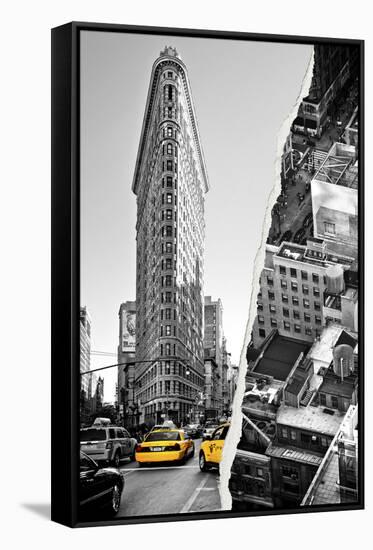 Dual Torn Posters Series - New York City-Philippe Hugonnard-Framed Stretched Canvas