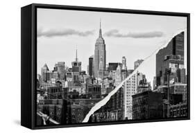 Dual Torn Posters Series - New York City-Philippe Hugonnard-Framed Stretched Canvas