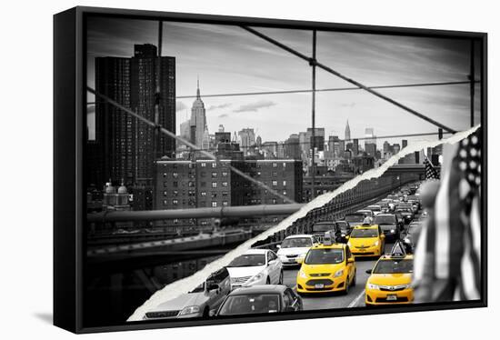 Dual Torn Posters Series - New York City-Philippe Hugonnard-Framed Stretched Canvas