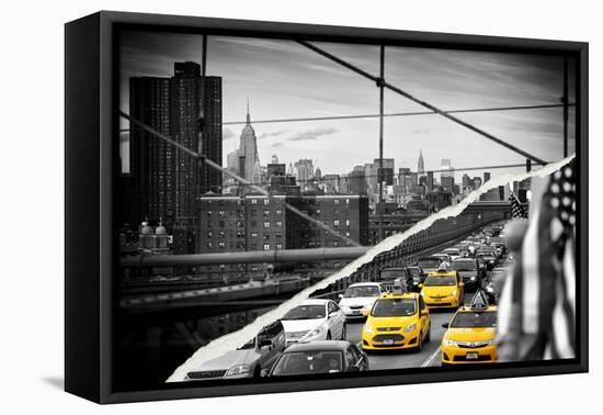 Dual Torn Posters Series - New York City-Philippe Hugonnard-Framed Stretched Canvas