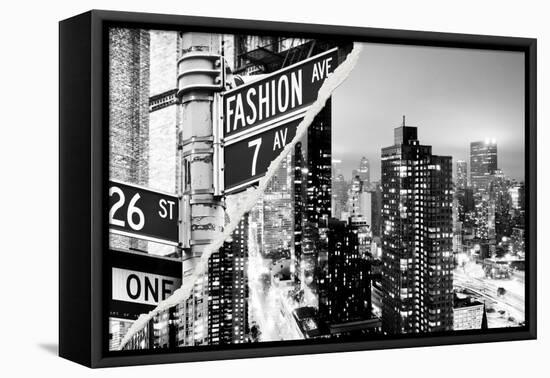 Dual Torn Posters Series - New York City-Philippe Hugonnard-Framed Stretched Canvas