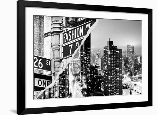 Dual Torn Posters Series - New York City-Philippe Hugonnard-Framed Photographic Print