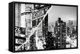 Dual Torn Posters Series - New York City-Philippe Hugonnard-Framed Stretched Canvas