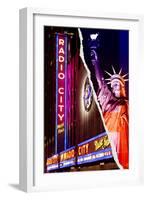 Dual Torn Posters Series - New York City-Philippe Hugonnard-Framed Photographic Print