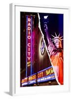 Dual Torn Posters Series - New York City-Philippe Hugonnard-Framed Photographic Print