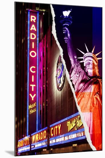 Dual Torn Posters Series - New York City-Philippe Hugonnard-Mounted Premium Photographic Print