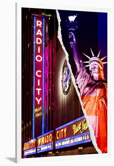 Dual Torn Posters Series - New York City-Philippe Hugonnard-Framed Photographic Print