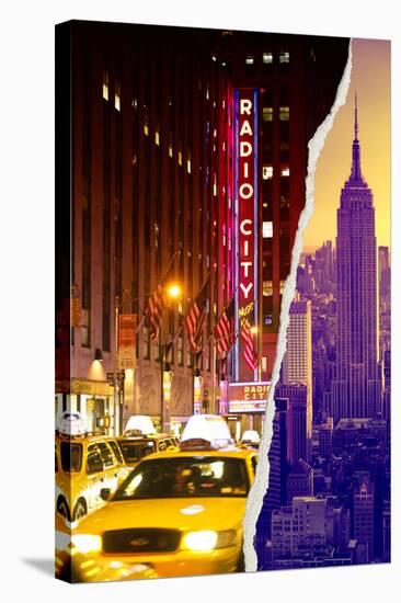 Dual Torn Posters Series - New York City-Philippe Hugonnard-Stretched Canvas