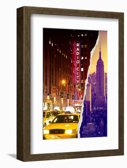 Dual Torn Posters Series - New York City-Philippe Hugonnard-Framed Photographic Print