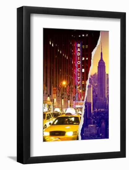 Dual Torn Posters Series - New York City-Philippe Hugonnard-Framed Photographic Print