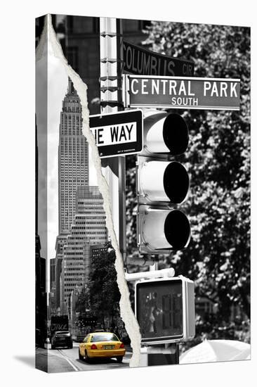 Dual Torn Posters Series - New York City-Philippe Hugonnard-Stretched Canvas