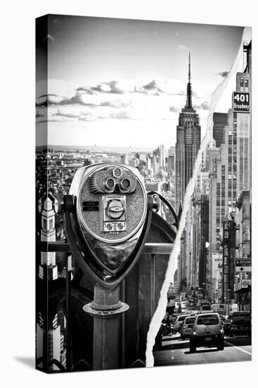 Dual Torn Posters Series - New York City-Philippe Hugonnard-Stretched Canvas