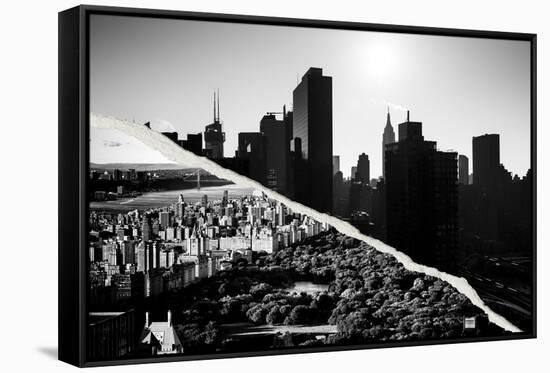 Dual Torn Posters Series - New York City-Philippe Hugonnard-Framed Stretched Canvas