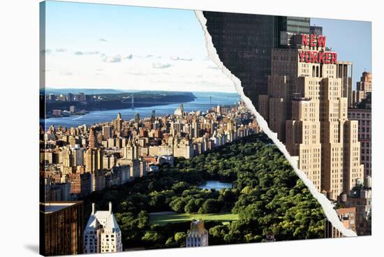 Dual Torn Posters Series - New York City-Philippe Hugonnard-Stretched Canvas