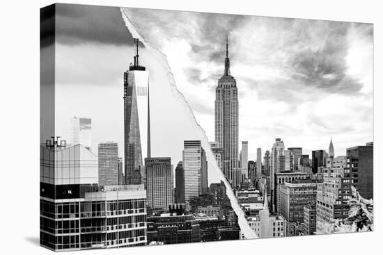 Dual Torn Posters Series - New York City-Philippe Hugonnard-Stretched Canvas