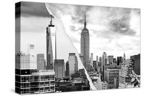 Dual Torn Posters Series - New York City-Philippe Hugonnard-Stretched Canvas