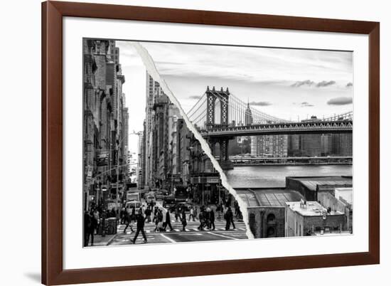 Dual Torn Posters Series - New York City-Philippe Hugonnard-Framed Photographic Print