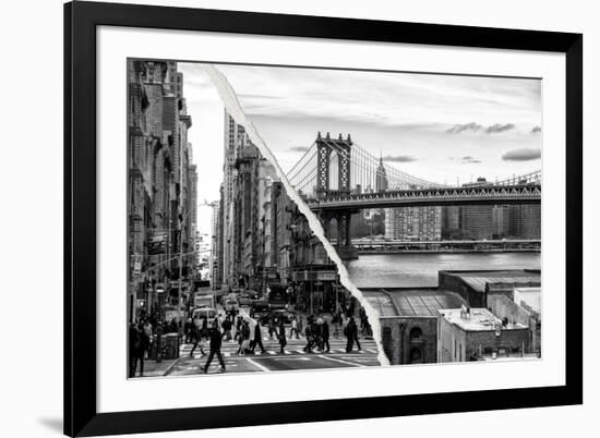 Dual Torn Posters Series - New York City-Philippe Hugonnard-Framed Photographic Print