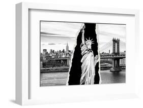 Dual Torn Posters Series - New York City-Philippe Hugonnard-Framed Photographic Print