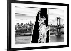 Dual Torn Posters Series - New York City-Philippe Hugonnard-Framed Photographic Print