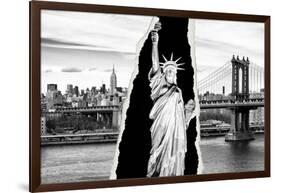 Dual Torn Posters Series - New York City-Philippe Hugonnard-Framed Photographic Print