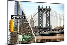 Dual Torn Posters Series - New York City-Philippe Hugonnard-Mounted Photographic Print