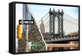 Dual Torn Posters Series - New York City-Philippe Hugonnard-Framed Stretched Canvas