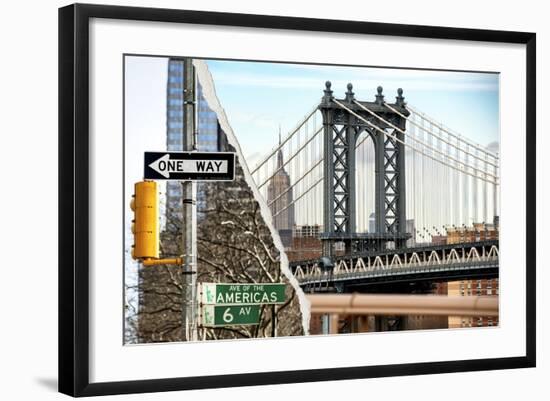 Dual Torn Posters Series - New York City-Philippe Hugonnard-Framed Photographic Print