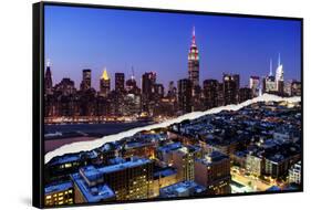 Dual Torn Posters Series - New York City-Philippe Hugonnard-Framed Stretched Canvas