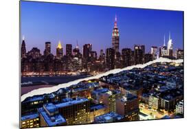 Dual Torn Posters Series - New York City-Philippe Hugonnard-Mounted Photographic Print