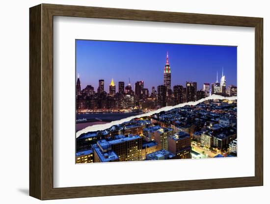 Dual Torn Posters Series - New York City-Philippe Hugonnard-Framed Photographic Print